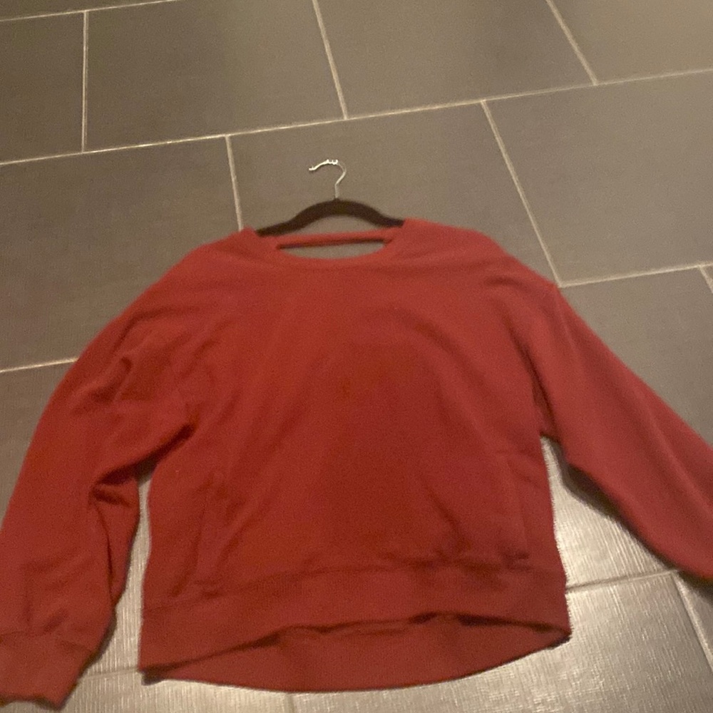 burgundy sweater!